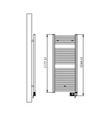 Thermrad Core-E elektrisch 1177 hoog x 500 breed - wit