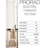 Solar ProRad Electric 1448 hoog x 500 breed - wit