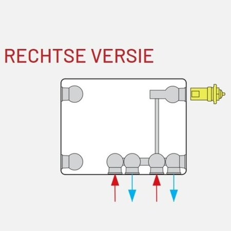 Henrad Everest Plan 8 400 hoog x 2000 breed type 22 - Zwart