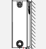 Henrad Everest Plan 8 400 hoog x 2000 breed type 22 - Zwart