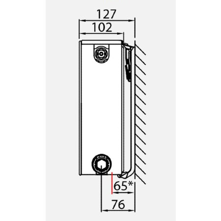 Henrad Everest Plan 8 400 hoog x 2000 breed type 22 - Zwart
