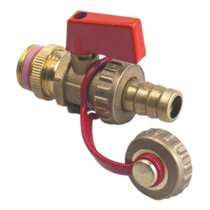 Vul- en aftapkraan 1/2" met hendel en tule