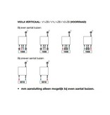 Vasco Viola V1-ZB designradiator 2000 hoog x 723 breed