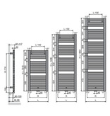 Vasco Prado HX designradiator 1802 hoog x 500 breed - wit