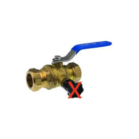 VSH kogelstopkraan 22mm knel t.b.v. waterleidingen