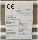 Vasco GK handdoekradiator 1897 hoog x 600 breed - wit