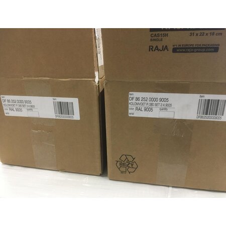 Set van 2 st. Vasco Primula kolomvoeten P/280 kleur RAL 9005