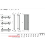 Vasco Viola V2-ZB designradiator 2000 hoog x 360 breed