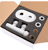 Thermrad H-blok haaks met thermostaatkop Wit