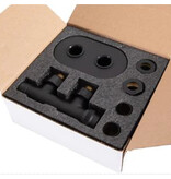 Thermrad H-blok haaks met thermostaatknop Matzwart