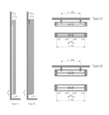 Superia Verti M Line radiator 1600 hoog x 500 breed - type 22