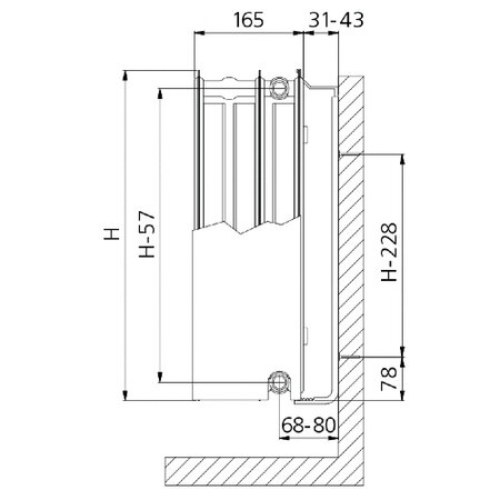 Brugman Centric 400 hoog x 2800 breed - type 33