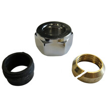 Aansluitkoppeling M24 x 15mm knel chroom