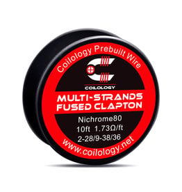 Coilology Prebuilt Wire - Multi-Strands Fused Clapton Nichrome80 / FT 2-28 / 9-38 / 36 - 10FT