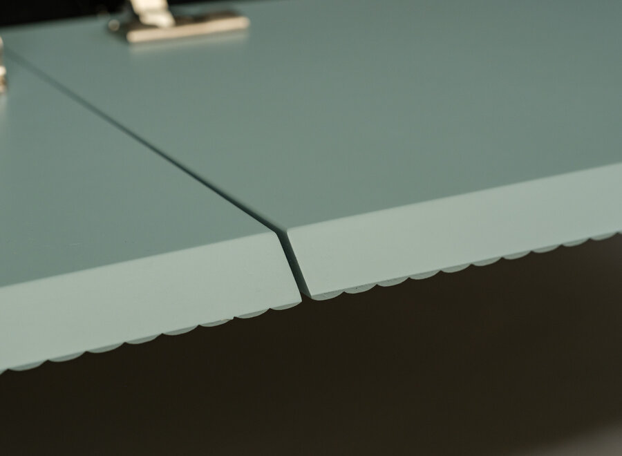 Excellent tv-meubel 180cm blauw met ribbelfronten - voorraadmodel 212