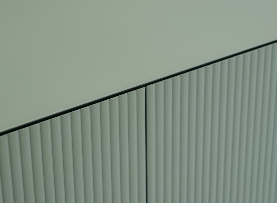 Excellent tv-meubel 180cm blauw met ribbelfronten - voorraadmodel 212