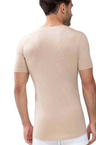 Herren Round-Neck Business Shirt ''Dry Cotton Functional'' beige/Light Skin Mey Das ''Drunterhemd'' 