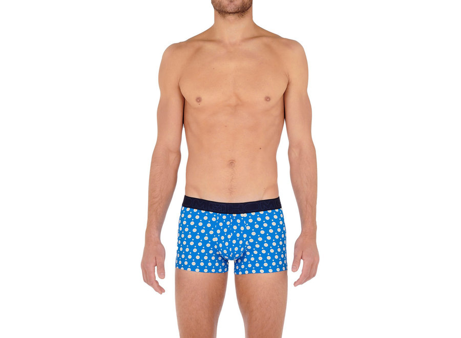 HOM Cogolin Boxer Briefs Blue Print - OnlyMen-Underwear.com