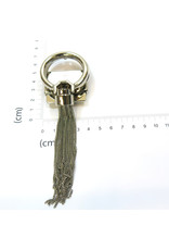 Purse/bag lock with metal tassel