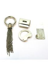 Purse/bag lock with metal tassel