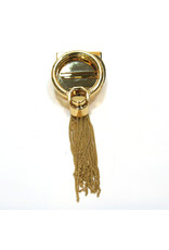 Purse/bag lock with metal tassel