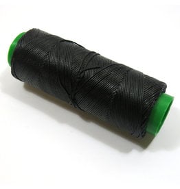 Waxed hand sewing thread black