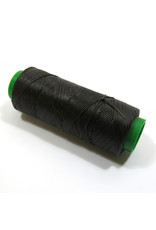 Waxed hand sewing thread dark brown