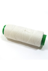 Waxed hand sewing thread white