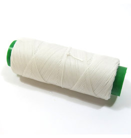 Waxed hand sewing thread white