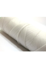 Waxed hand sewing thread white