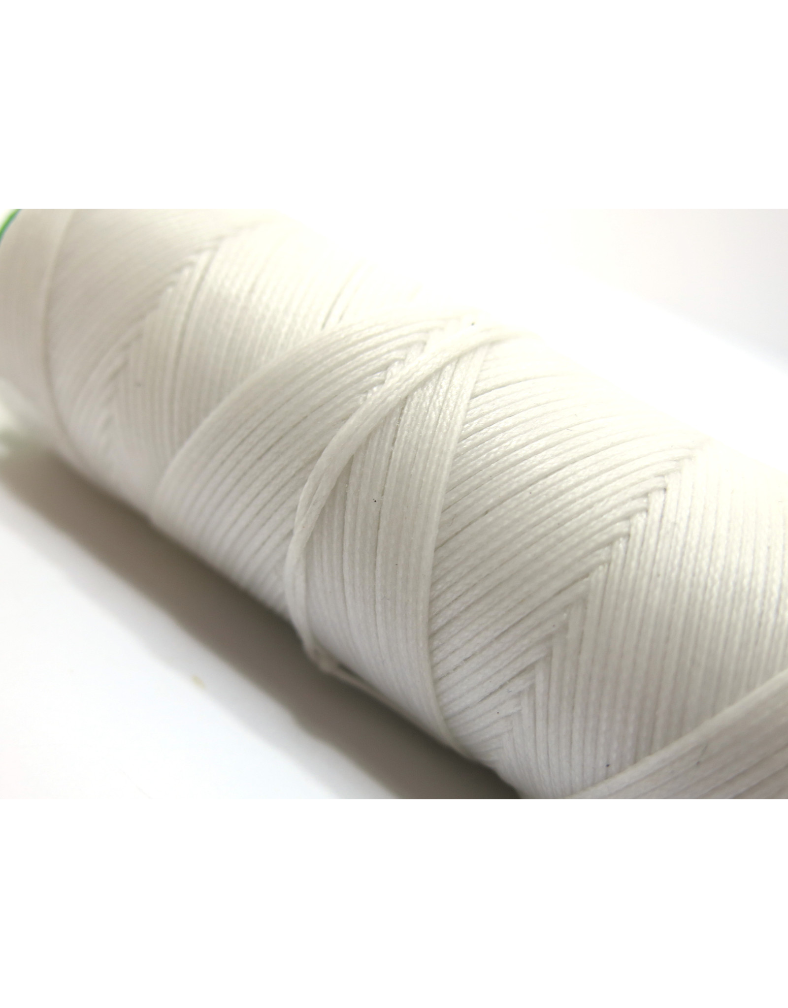 Waxed hand sewing thread white