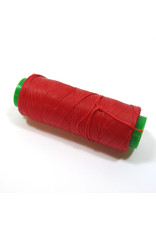 Waxed hand sewing thread red