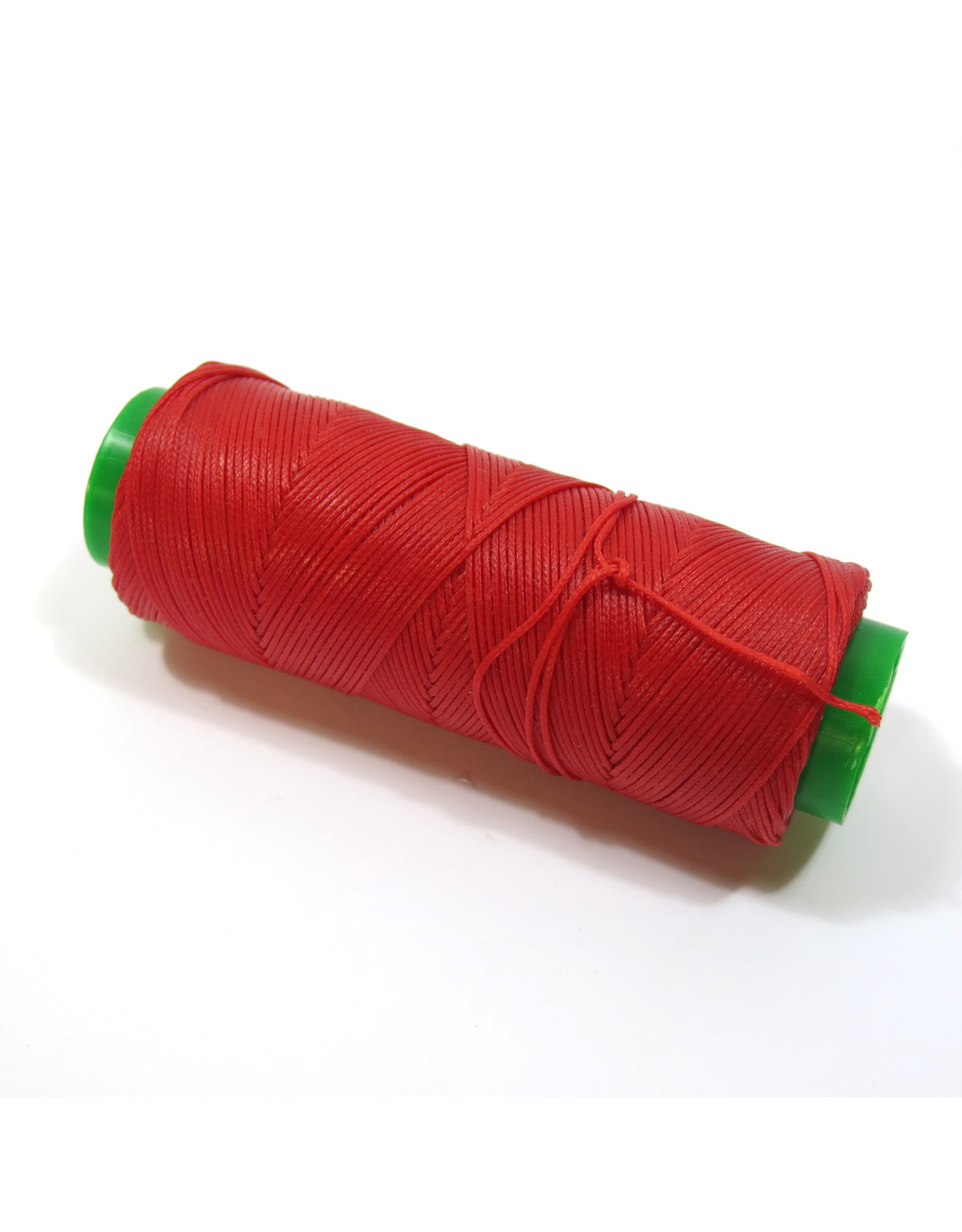 Waxed hand sewing thread red