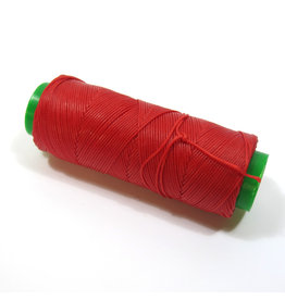 Waxed hand sewing thread red