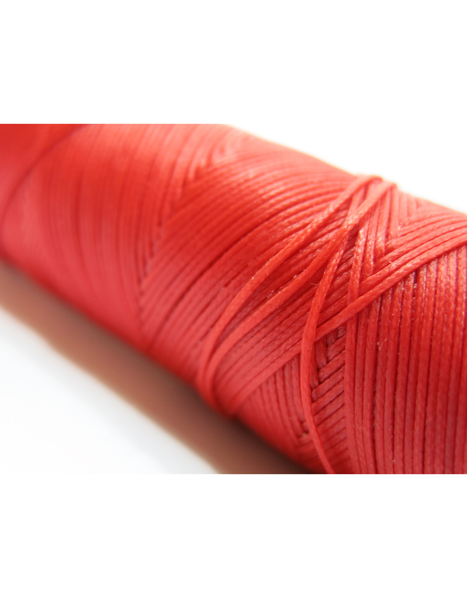 Waxed hand sewing thread red