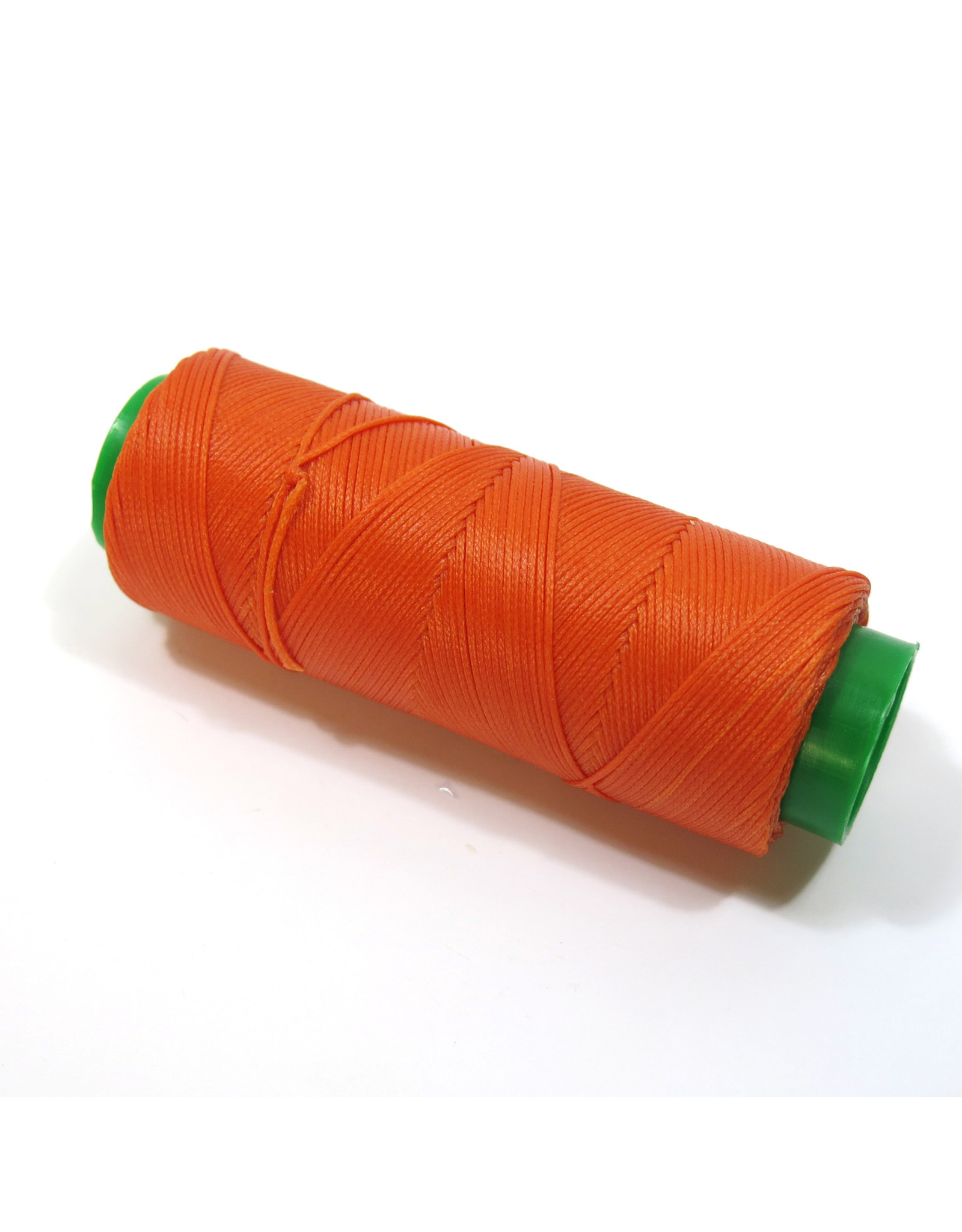 Waxed hand sewing thread orange