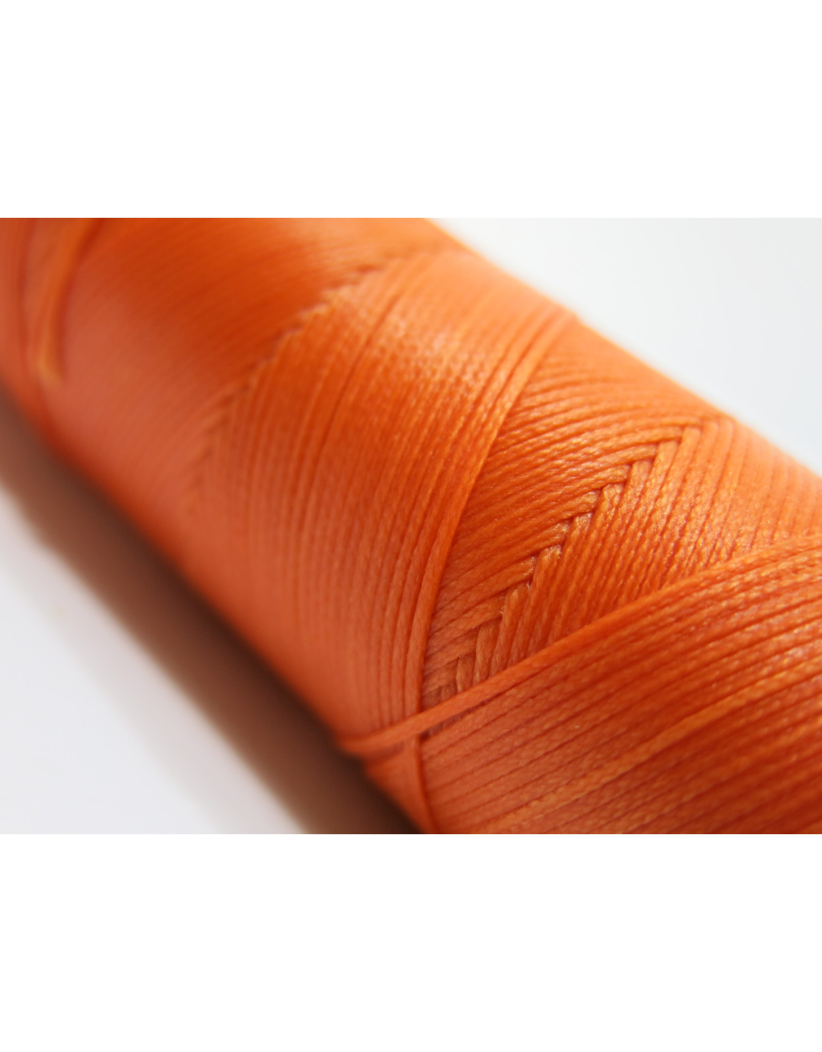 Waxed hand sewing thread orange