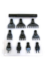 Diamond hole chisel set