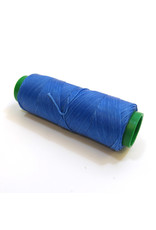 Waxed hand sewing thread light blue