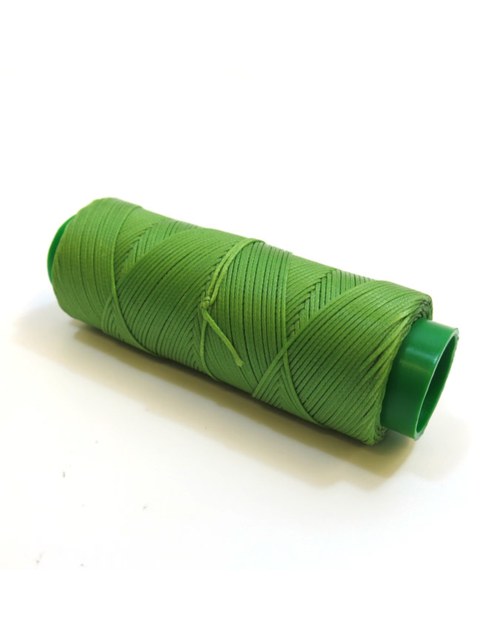 Waxed hand sewing thread apple green