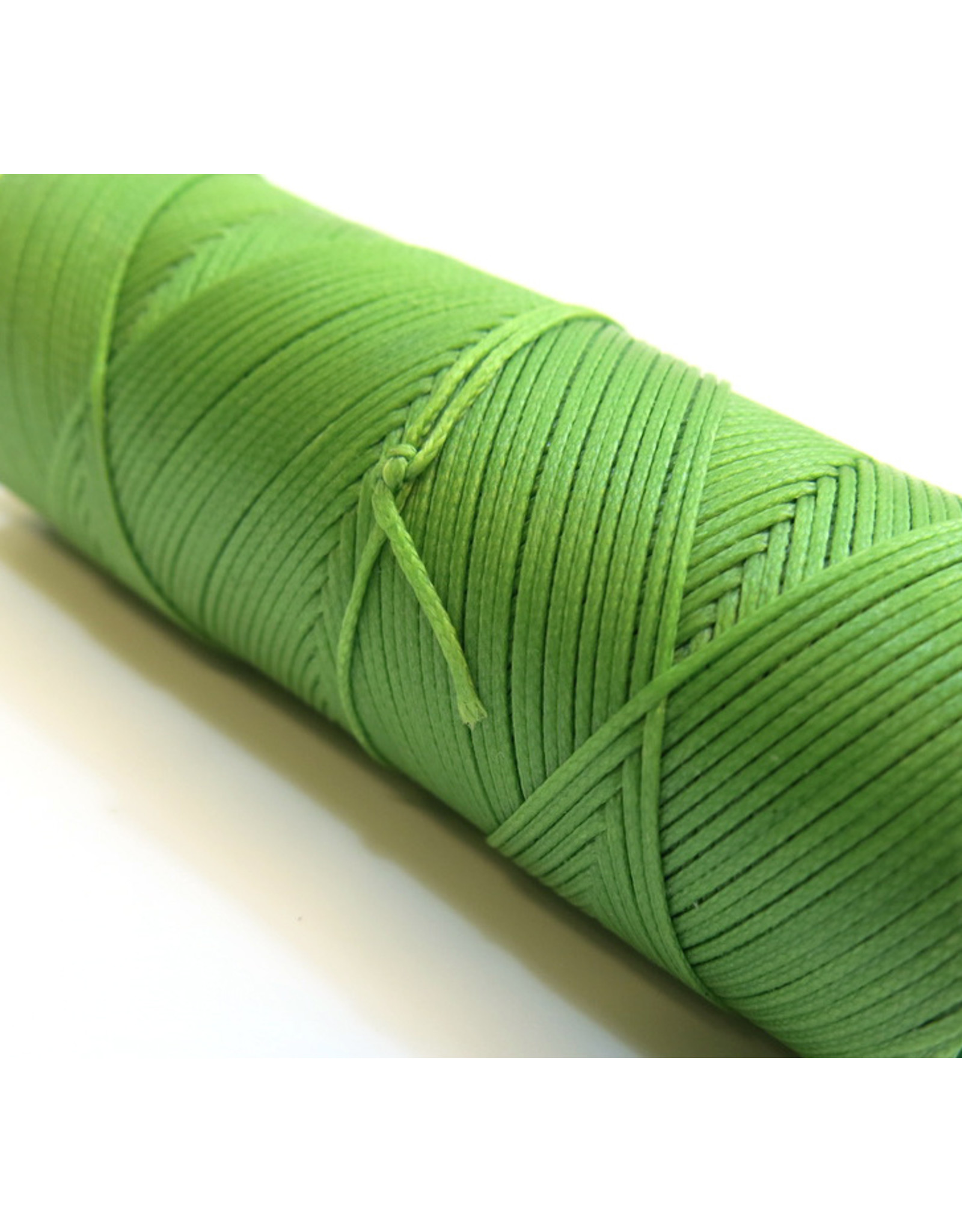 Waxed hand sewing thread apple green