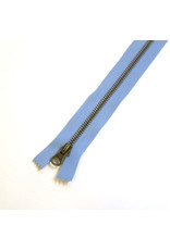 Metal zipper AZURE BLUE