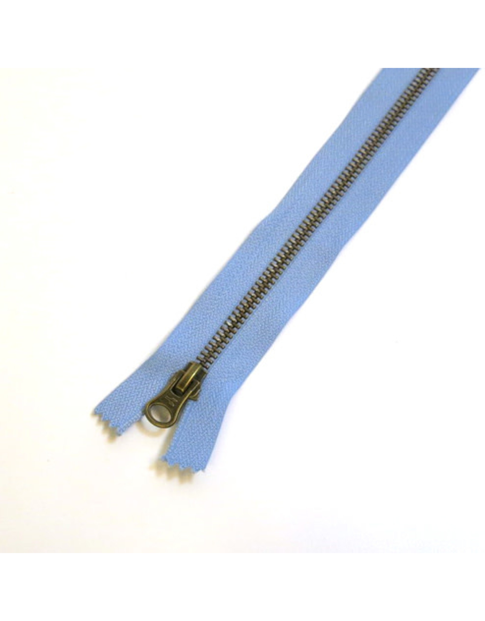 Metal zipper AZURE BLUE