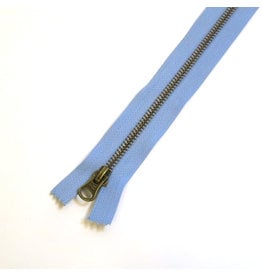 Metal zipper AZURE BLUE