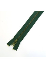 Metal zipper ALGAE GREEN