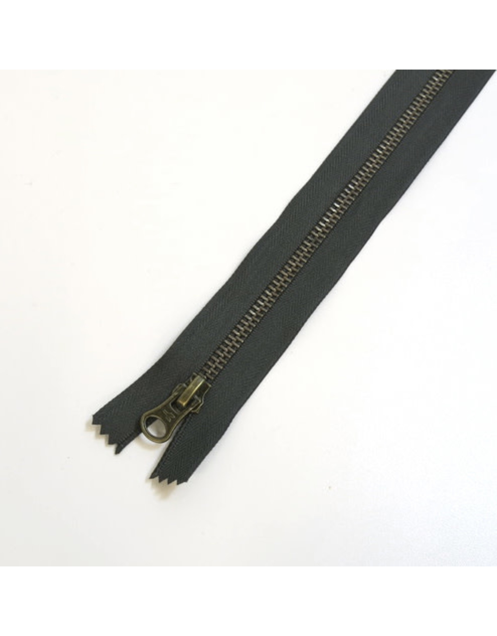 Metal zipper TORNADO GREY