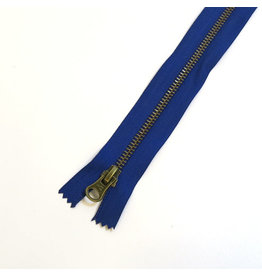 Metal zipper INDIGO BLUE
