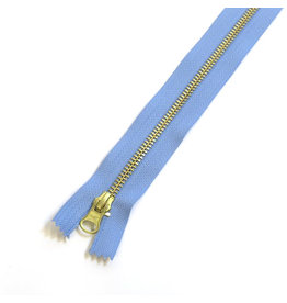 Metal zipper AZURE BLUE