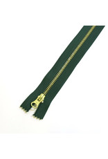 Metal zipper ALGAE GREEN