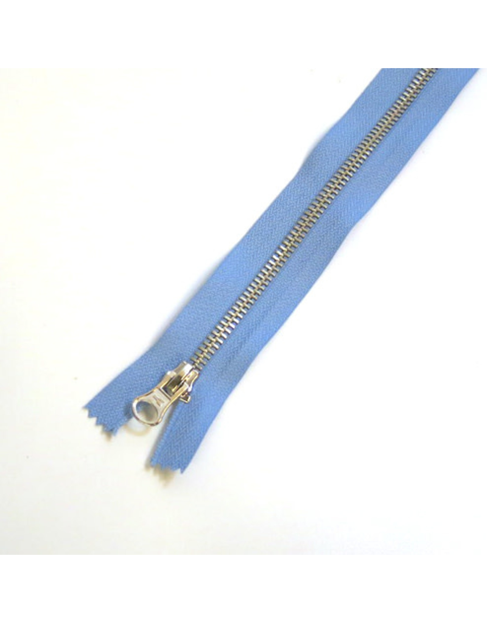 Metal zipper AZURE BLUE
